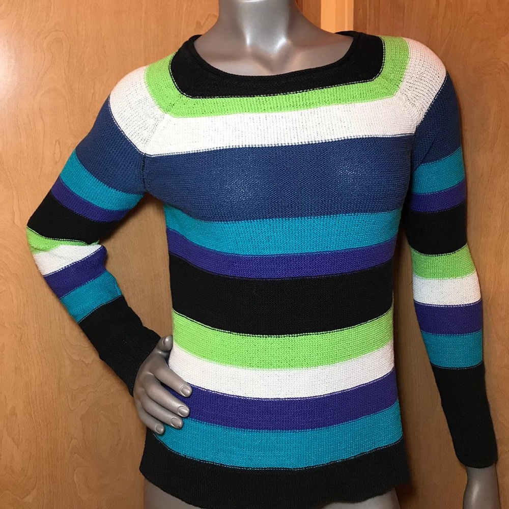 Chaps Womens Multicolor Sweater Size S